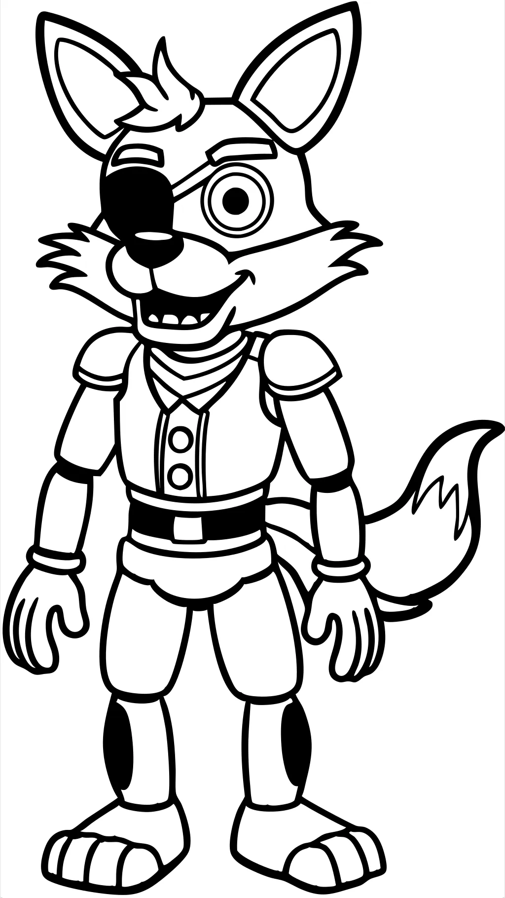 coloriage foxy fnaf